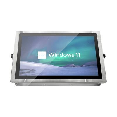 10.1'' صنعتی IP69K کامل PCAP لمس اندروید / X86 مبتنی بر صفحه تخت PC روشنایی بالا فولاد ضد زنگ IP69K کامل